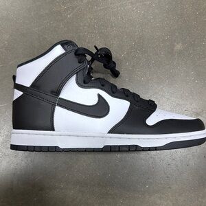 Nike “Panda” Men's Black and White High-Top Sneakers
